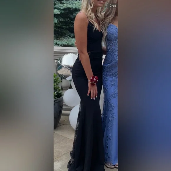 BLACK PROM DRESS - Picture 3 of 4